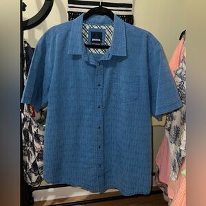 Prana Blue Casual Button Down Shirt